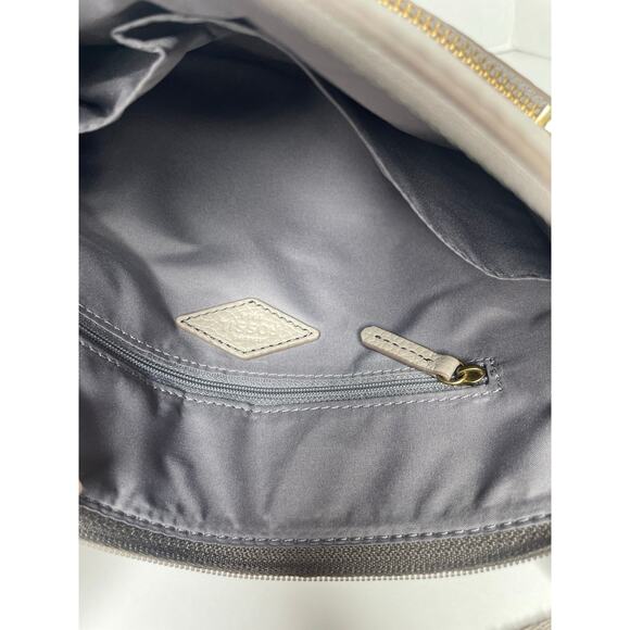 NEW Fossil Tessa Crossbody Bag Taupe - Picture 6 of 6